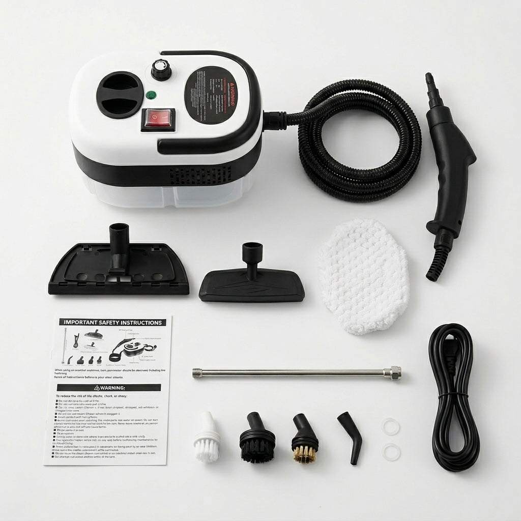 Pulitore a Vapore Pro Max + 9 Accessori inclusi